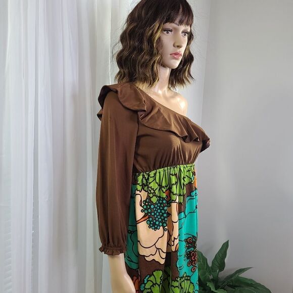 Judith March One Shoulder Mini Dress Small - Picture 2 of 8